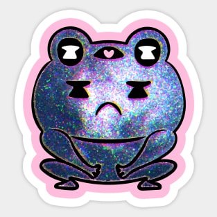 Kawaii Galaxy Space Frog Sticker